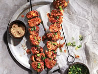 Photo de la Recette: Brochettes de Filet de Porc au Sirop D’érable et au Miso, sur le Barbecue