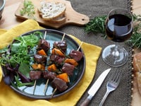 Photo de la Recette: Brochettes de Magret de Canard du Périgord Abricot et Romarin