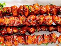 Photo de la Recette: Brochettes de Poulet à la Sauce BBQ