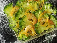 Photo de la Recette: Brocolis et Crevettes en Carpaccio