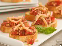 Photo de la Recette: Bruschetta aux Oignons Croustillants