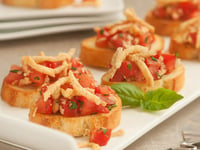 Photo de la Recette: Bruschetta aux Oignons Croustillants