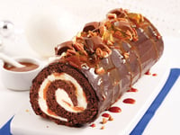 Photo de la Recette: Bûche Choco-caramel