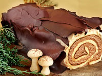 Photo de la Recette: Bûche de Noël à la Crème de Marrons