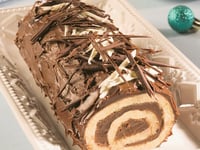 Photo de la Recette: Bûche de Noël Choco-Érable