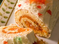 Photo de la Recette: Bûche à la Mangue et au Coco