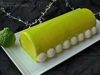 Photo de la Recette: Bûche Combava, Citron, Amandes