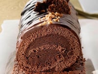 Photo de la Recette: Bûche de Noël Chocolatée Croustillante