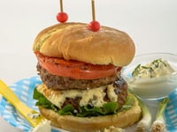 Photo de la Recette: Burger Double au Fromage Bleu