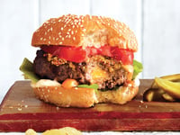 Photo de la Recette: Burgers de Bœuf Farci au Cheddar