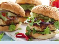 Photo de la Recette: Burgers de Dinde Grillée à la Thaï