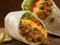 Photo de la Recette: Burrito au Bœuf et au Fromage