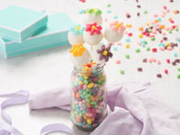 Photo de la Recette: Cake Pops en Fleurs aux Bonbons Jelly Belly