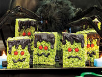 Photo de la Recette: Carrés aux Rice Krispies Frankenstein