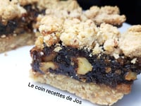 Photo de la Recette: Carrés Croquants aux Dattes et aux Noix