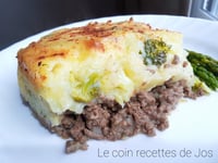 Photo de la Recette: Casserole de Boeuf et Purée de Pommes de Terre, Cheddar et Brocoli