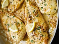 Photo de la Recette: Casserole de Poulet Crémeux ail et Citron