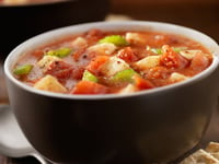 Photo de la Recette: CASSEROLE SANTÉ AUX TOMATES, POIS CHICHES ET TOFU SOYEUX