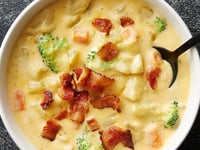 Photo de la Recette: Chaudrée de Brocoli Bacon et Fromage à la Mijoteuse