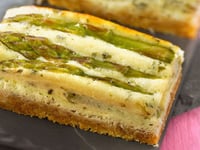 Photo de la Recette: Cheesecake aux Asperges Vertes Mascarpone et Pecorino