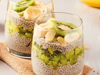 Photo de la Recette: CHIA PUDDING BIO AUX KIWIS ET À LA BANANE