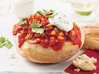 Photo de la Recette: Chili Végé dans un Pain