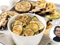 Photo de la Recette: Chips de Courgettes et Légumes Grillés de Christian Bégin