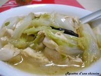 Photo de la Recette: Chou Chinois Mijoté avec Tofu
