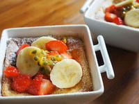 Photo de la Recette: Clafoutis à la Rhubarbe de Christophe Felder