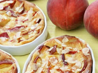 Photo de la Recette: Clafoutis aux Pêches Miel et Vanille Sans Gluten