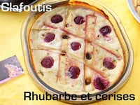 Photo de la Recette: Clafoutis Rhubarbe & Cerises