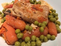 Photo de la Recette: Côtelette de Porc, Carottes et Champignons à L'autocuiseur