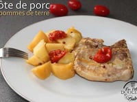 Photo de la Recette: Côtes de Porc et Pommes de Terre