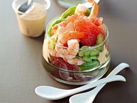Photo de la Recette: Cocktail de Crevettes en Rose et Vert