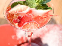 Photo de la Recette: Cocktail Punch à la Fraise et Rhum