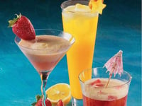 Photo de la Recette: Cocktails Colorés et Vitaminés