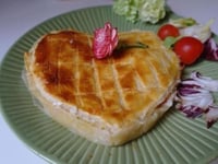 Photo de la Recette: Coeur Feuilleté au Crabe & Avocat pour la Saint Valentin