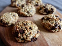 Photo de la Recette: Cookies aux Flocons D’avoine, Banane et Chocolat Noir