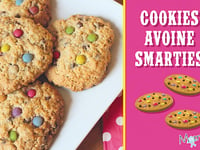 Photo de la Recette: COOKIES D'AVOINE AUX SMARTIES