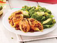 Photo de la Recette: Coquilles au Boeuf Haché Tex-mex