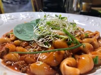 Photo de la Recette: Coquilles Sauce à la Viande et Tomates