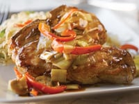 Photo de la Recette: Côtelettes de Porc en Sauce aux Légumes