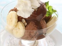 Photo de la Recette: Coupe Glacée Banane Chocolat