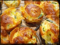 Photo de la Recette: Muffins Courgettes et Langres (fromage)