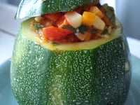 Photo de la Recette: Courgettes Farcies Végétariennes