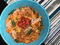 Photo de la Recette: Couscous aux Légumes et Sauce