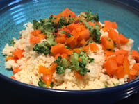 Photo de la Recette: Couscous aux Légumes Cuit Vapeur