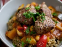 Photo de la Recette: Couscous de Quinoa et BoulettesD'agneau, Sans Gluten