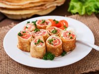 Photo de la Recette: Crêpes au Saumon Fumé