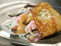 Photo de la Recette: Crêpes aux Fruits de Mer et au Fromage Le Cru du Clocher